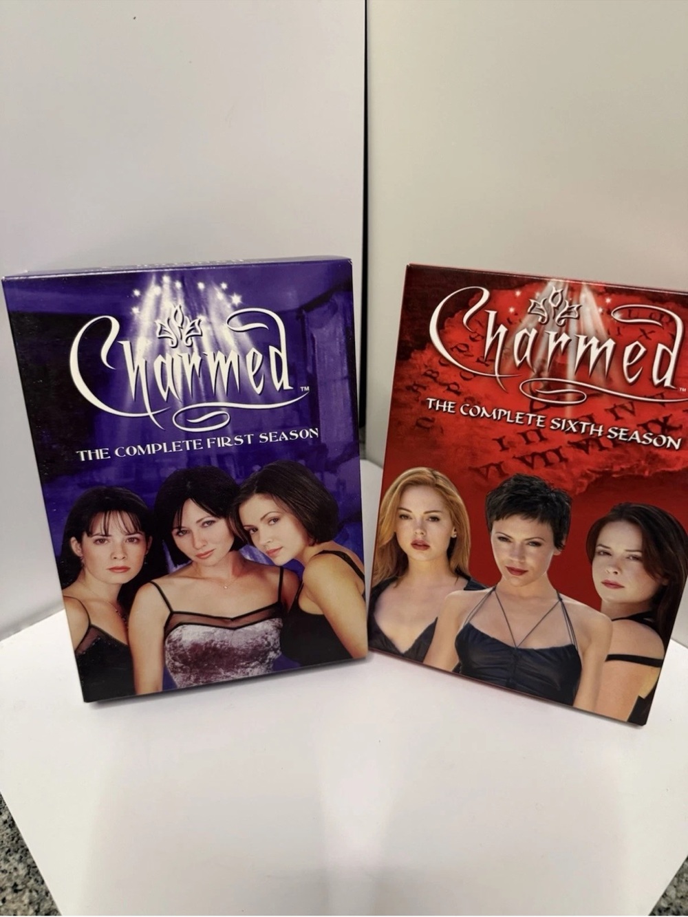 Charmed The Complete First & Sixth Season DVD Box Sets - Purple & Red